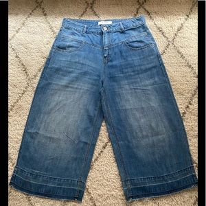 Women’s wide leg Crop jeans